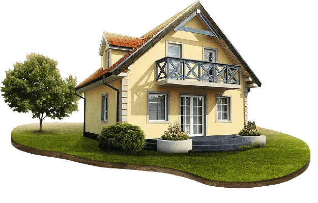Casa com jardim representando um imóvel regularizado